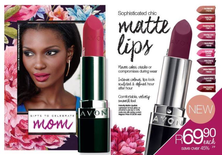 Avon Matte Lipstick Berry Blast Miss Pretorius